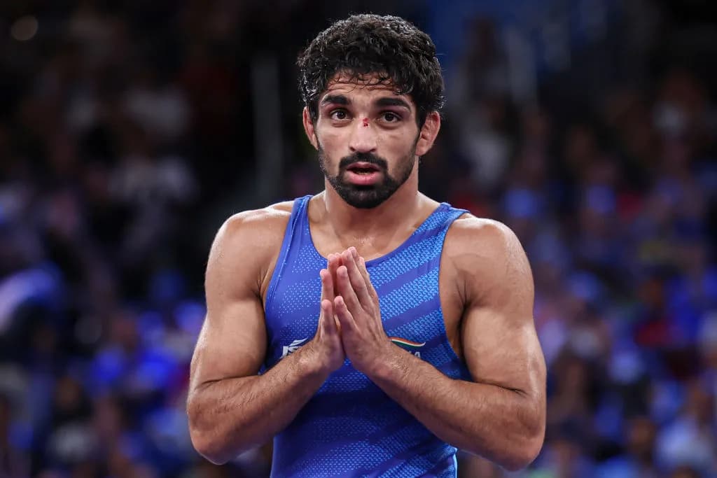 Asian Games: Aman Sehrawat stuns reigning world champion to win 57kg wrestling gold