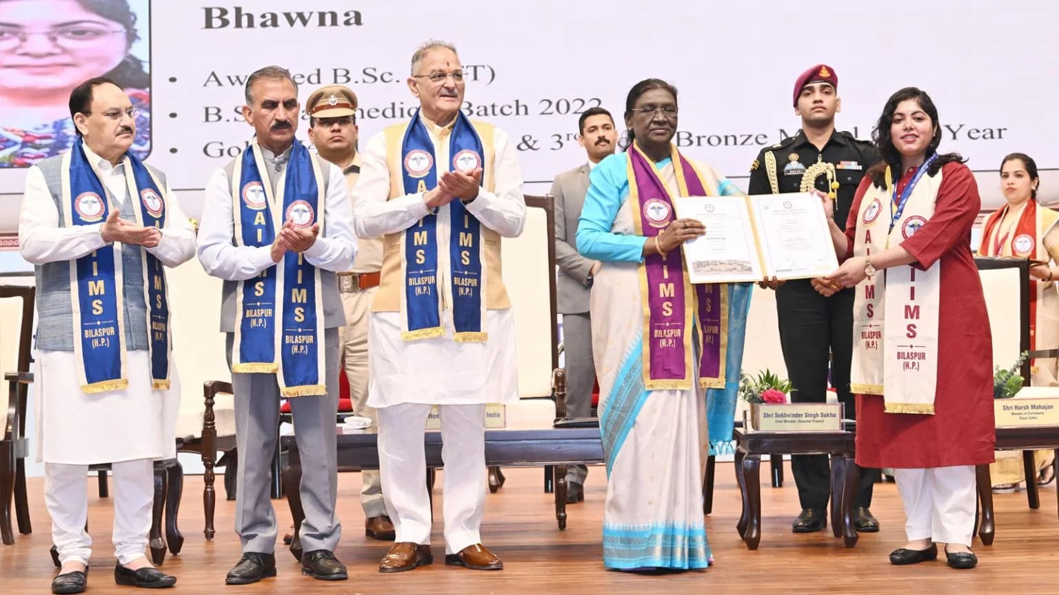 President Murmu confers degrees at AIIMS Bilaspur’s first convocation, urges graduates to put compassion first